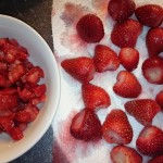 Erdbeeren waschen