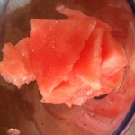 Wassermelone geschnitten
