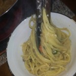 Spaghetti mit nuri Sardinen