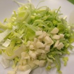 Lauch mit Knoblauch