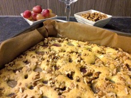 Weintrauben-Walnuss-Kuchen