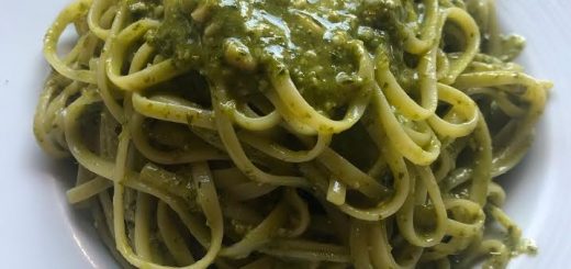 Linguine mit Bärlauchpesto