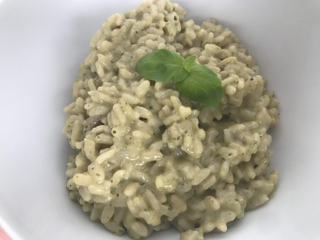 Basilikum-Kräuter-Risotto